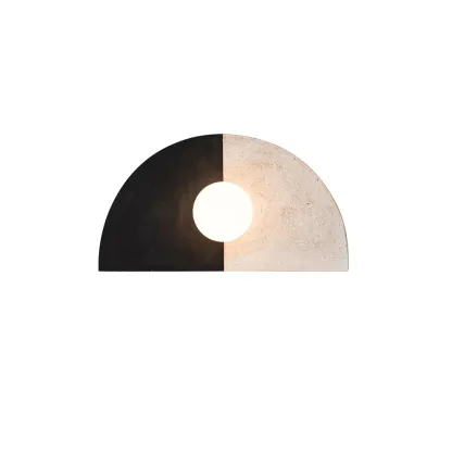 Elif Modern Geometric Style Unusual Resin Glass Wall Lamp Indoor