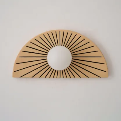 Elif Modern Geometric Style Unusual Resin Glass Wall Lamp Indoor