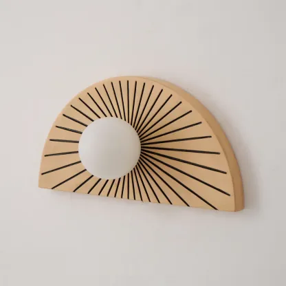 Elif Modern Geometric Style Unusual Resin Glass Wall Lamp Indoor