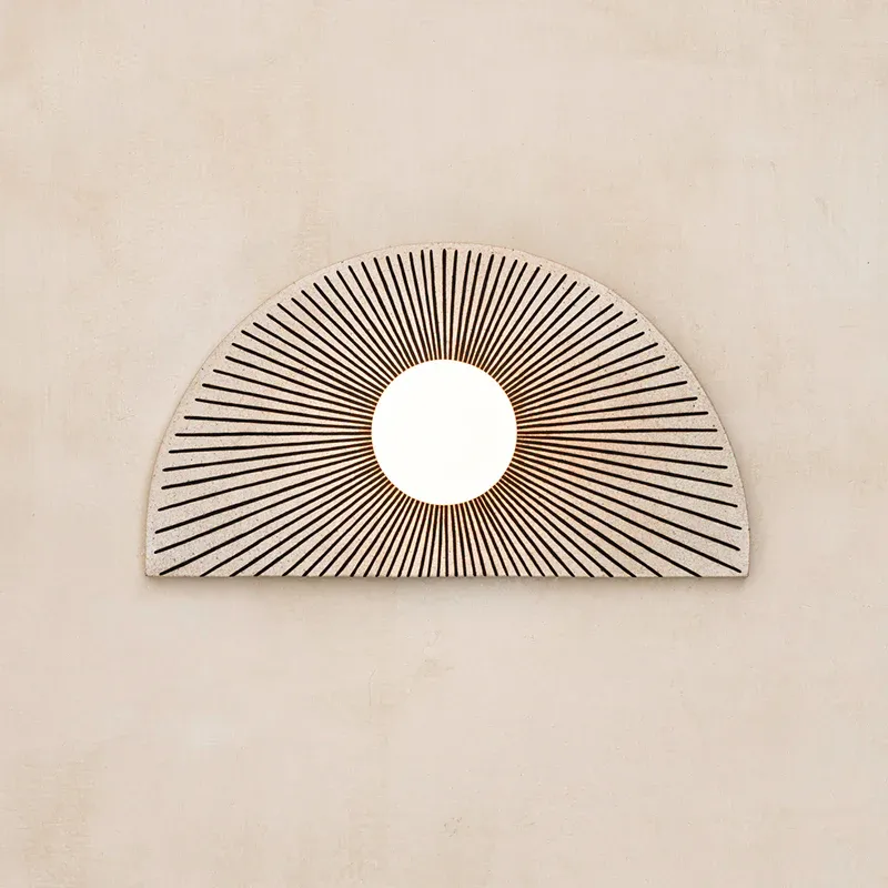 Elif Modern Geometric Style Unusual Resin Glass Wall Lamp Indoor