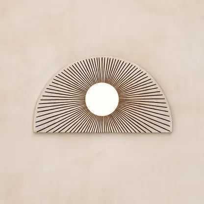 Elif Modern Geometric Style Unusual Resin Glass Wall Lamp Indoor