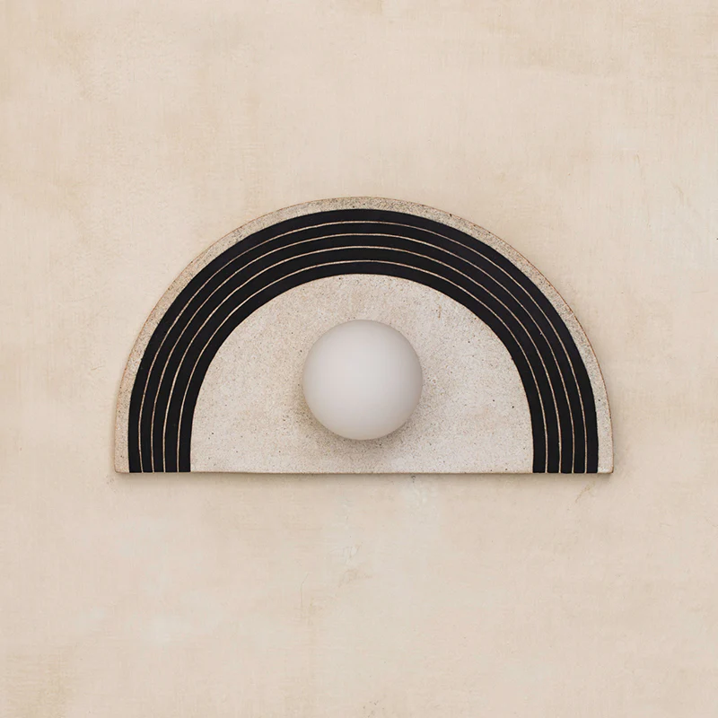Elif Modern Geometric Style Unusual Resin Glass Wall Lamp Indoor