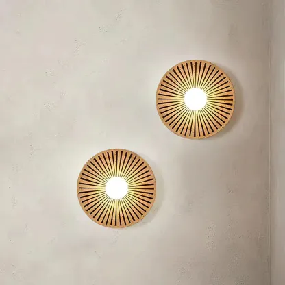 Elif Modern Geometric Style Unusual Resin Glass Wall Lamp Indoor
