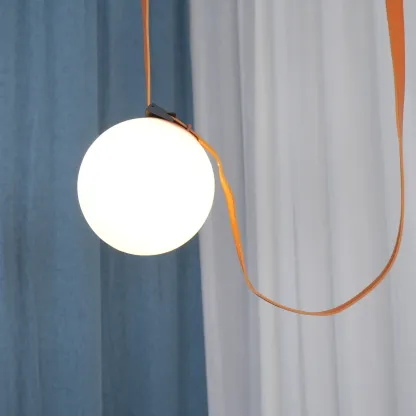 Valentina Modern Unusual Leather Canvas Pentand Light Living Room Bedroom