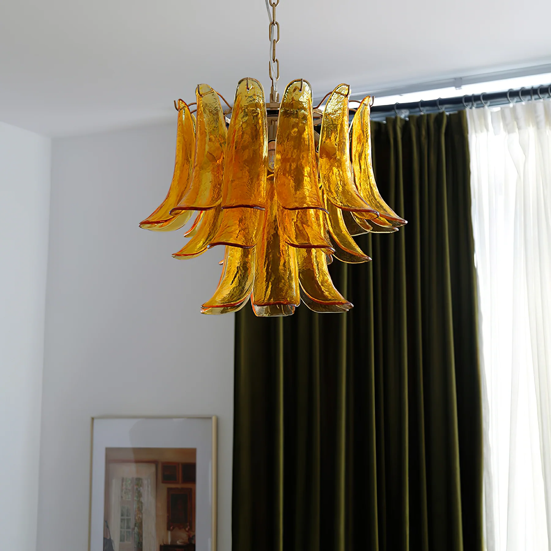 Marilyn Vintage Luxe Métal Verre Lustre Salon Salle à Manger Chambre