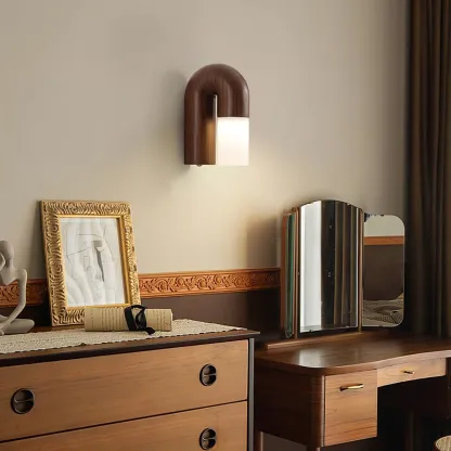 Ozawa Bois Noyer Noir Métal Applique Murale Salle à MangerChambre à Coucher
