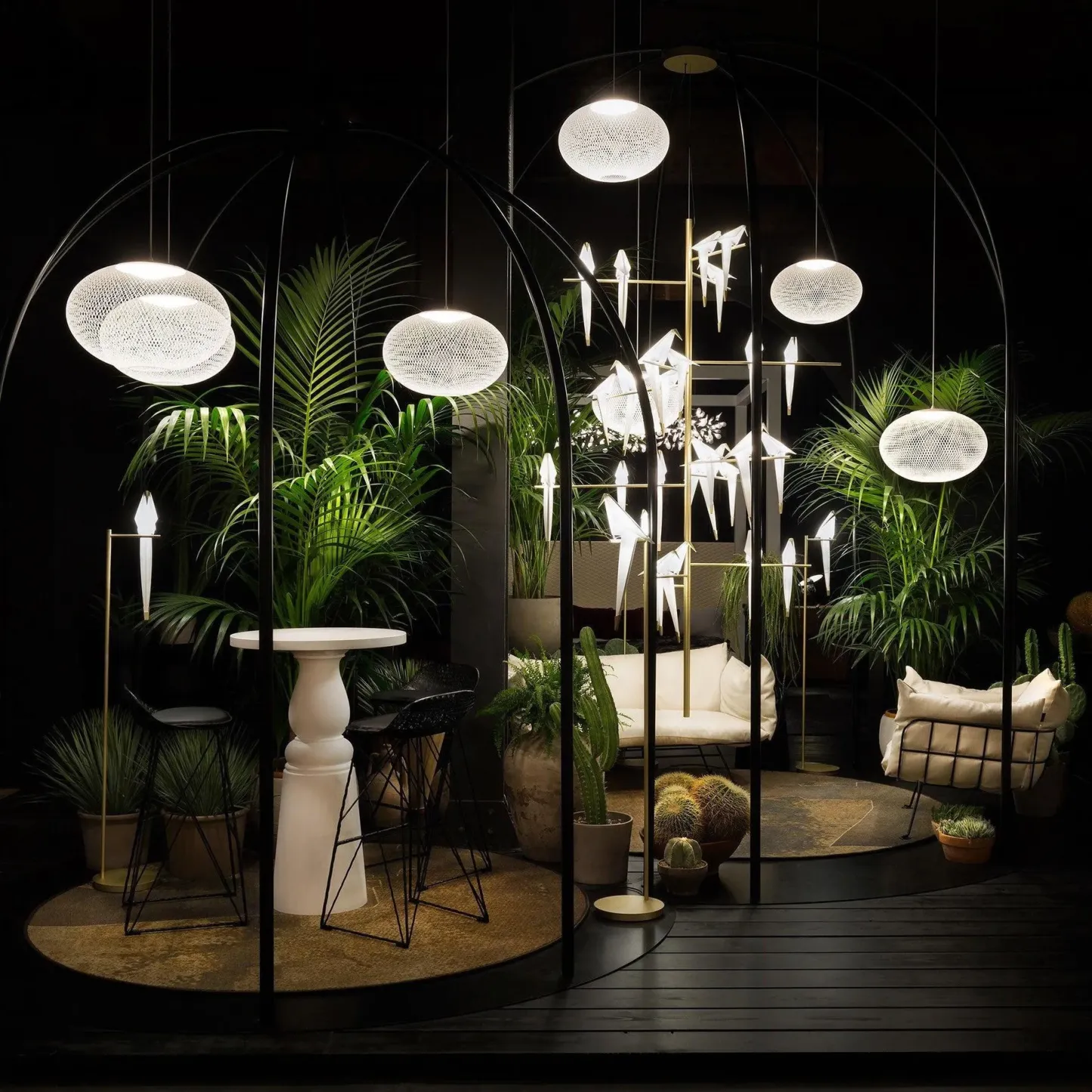 Hailie Moderne Métal Verre Suspensions Chambre à Coucher Salon