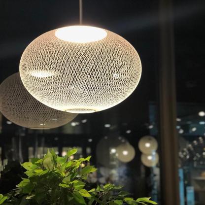 Hailie Moderne Métal Verre Suspensions Chambre à Coucher Salon
