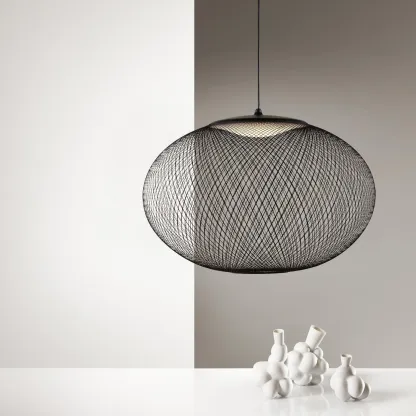 Hailie Moderne Métal Verre Suspensions Chambre à Coucher Salon