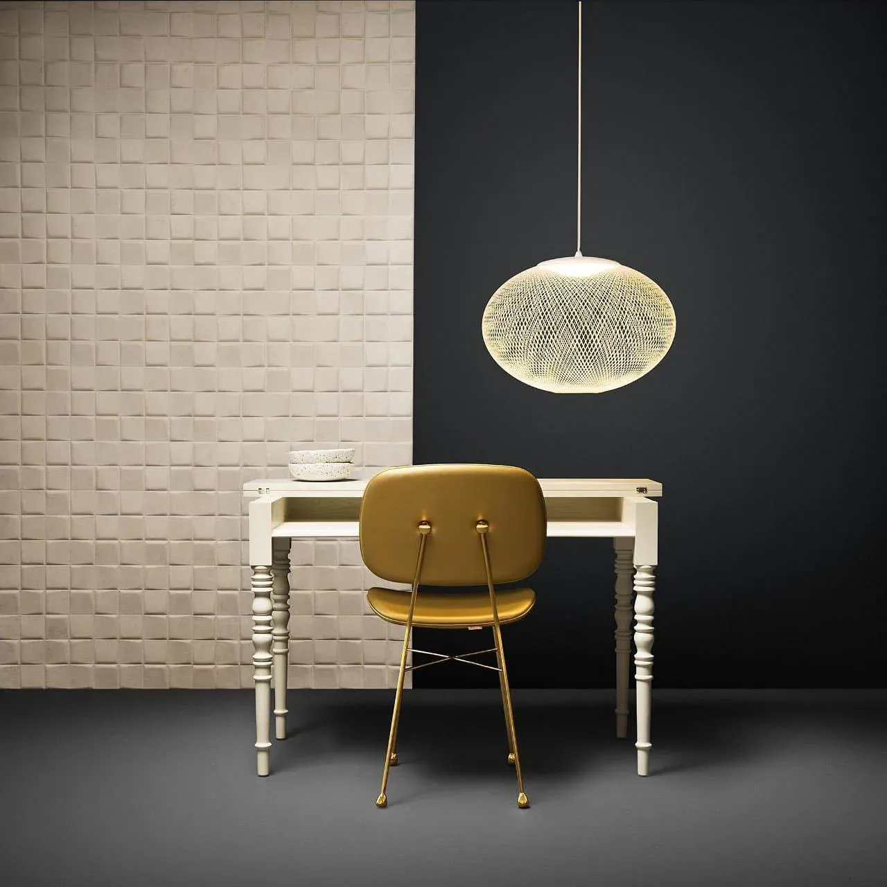 Hailie Moderne Métal Verre Suspensions Chambre à Coucher Salon