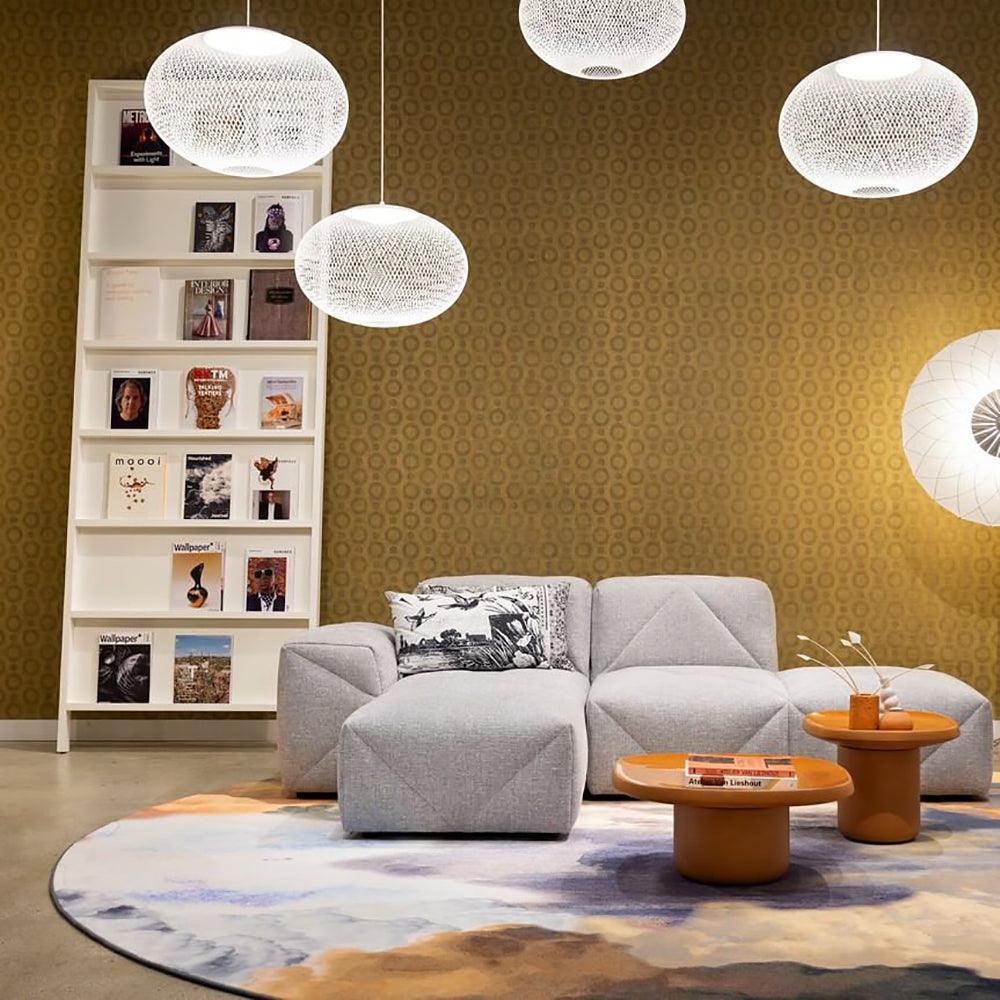 Hailie Moderne Métal Verre Suspensions Chambre à Coucher Salon