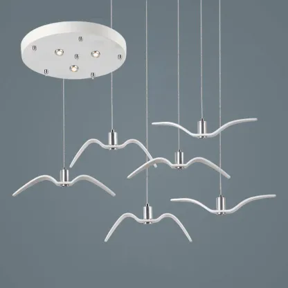 Orr Unusual Metal Resin Pendant Light Bedroom Living Room