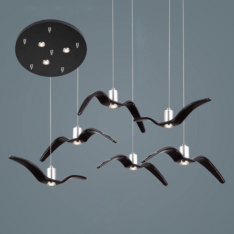 Orr Unusual Metal Resin Pendant Light Bedroom Living Room