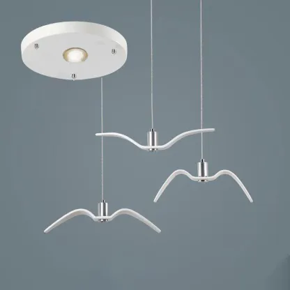 Orr Unusual Metal Resin Pendant Light Bedroom Living Room