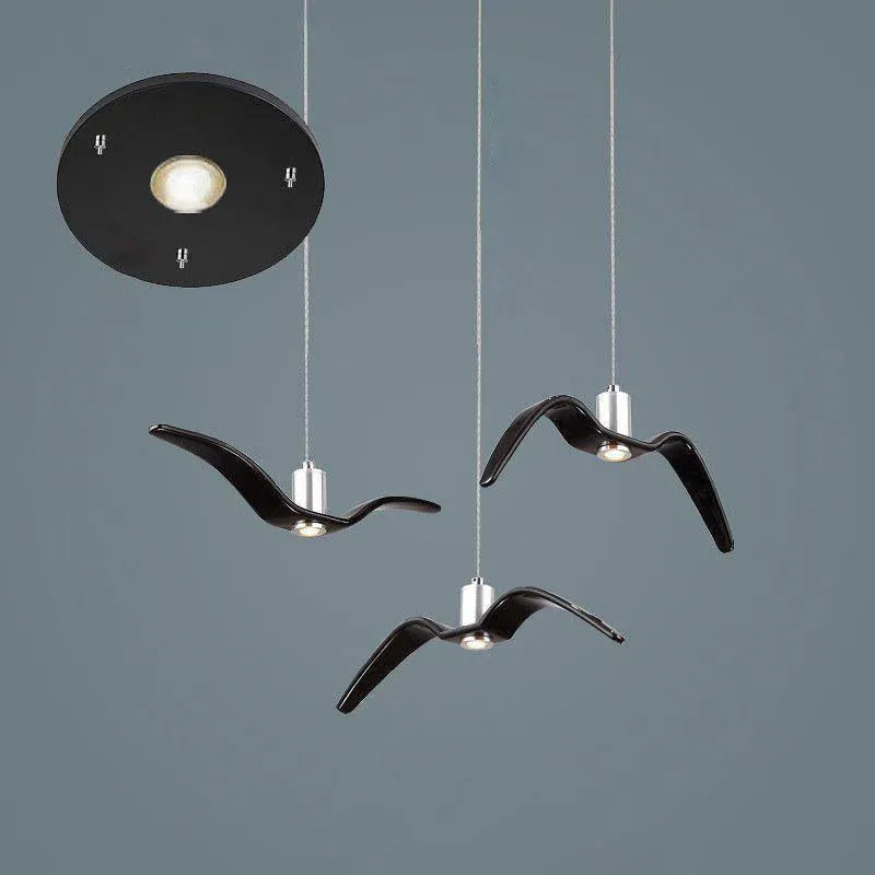 Orr Unusual Metal Resin Pendant Light Bedroom Living Room