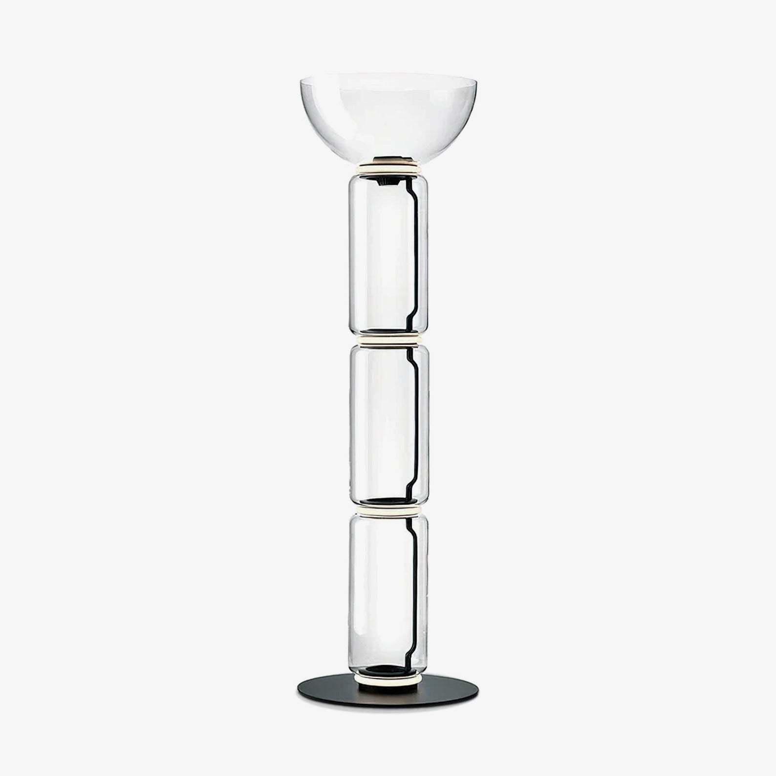 Axis Bamboo Glass Floor Lamp