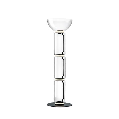 Axis Bamboo Glass Floor Lamp
