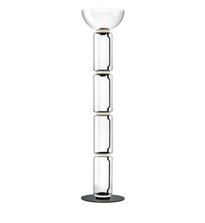 Axis Bamboo Glass Floor Lamp