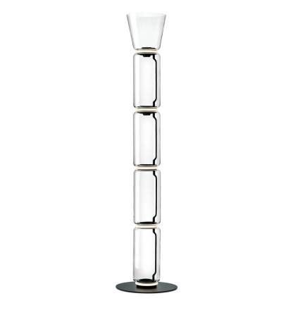 Axis Bamboo Glass Floor Lamp