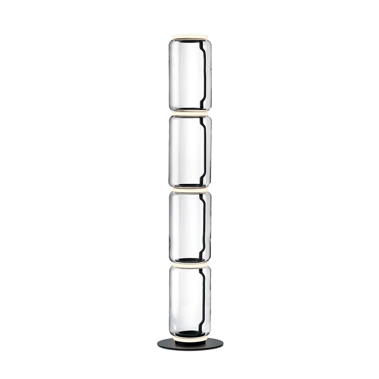 Axis Bamboo Glass Floor Lamp