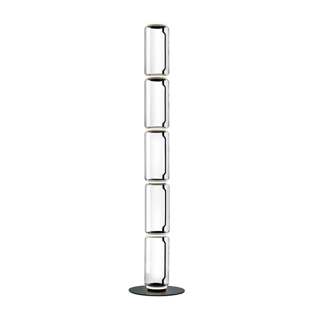 Axis Bamboo Glass Floor Lamp