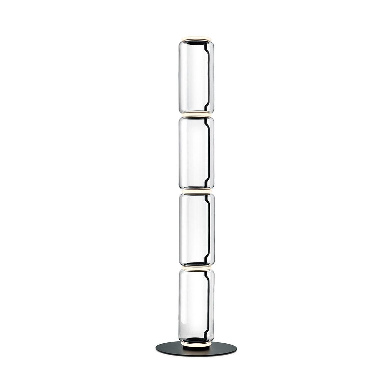 Axis Bamboo Glass Floor Lamp