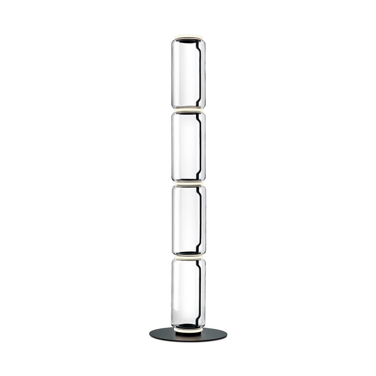 Axis Bamboo Glass Floor Lamp