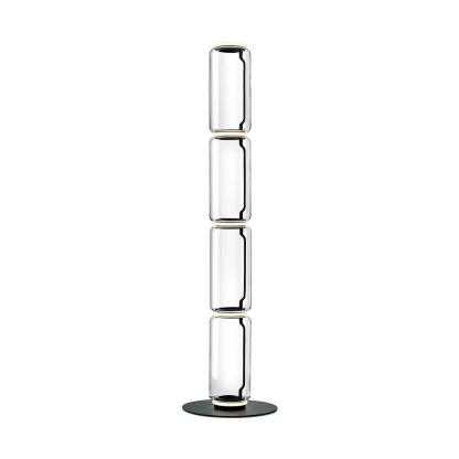 Axis Bamboo Glass Floor Lamp
