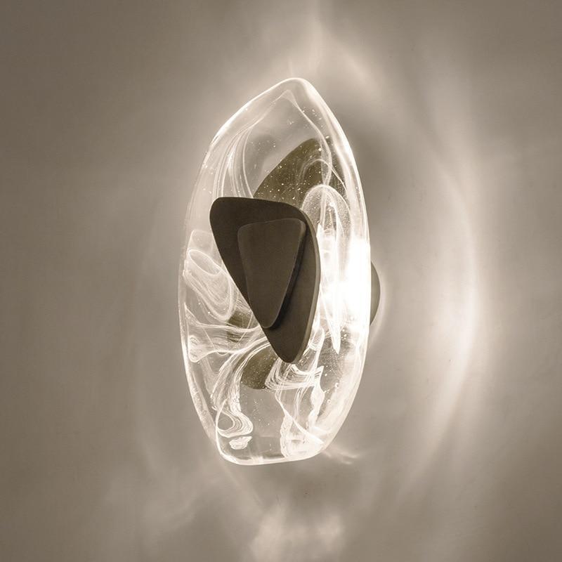 Nordic crystal led wall lamp elegant wall sconce