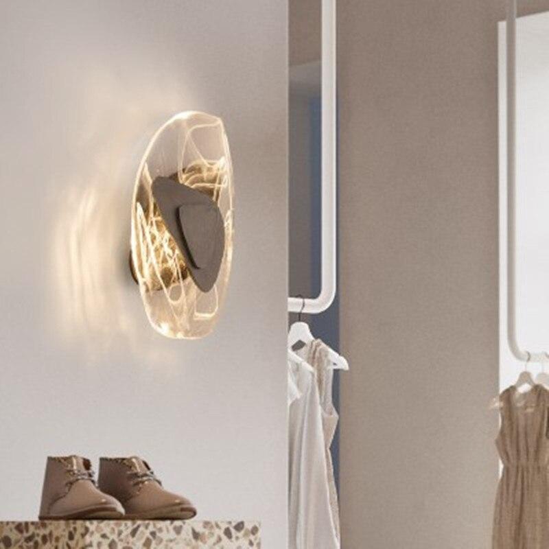 Nordic crystal led wall lamp elegant wall sconce