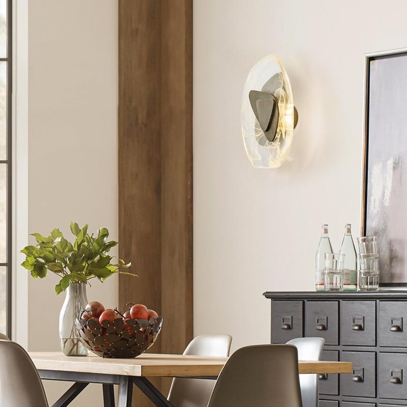 Nordic crystal led wall lamp elegant wall sconce