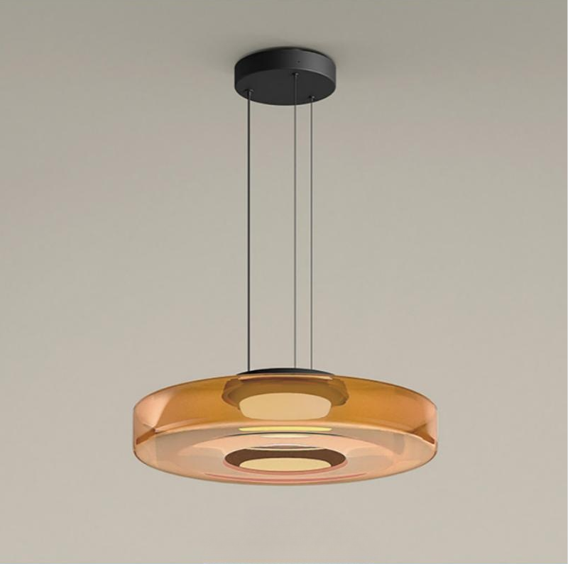 Moderne Cuisine Île Verre Suspension Chambre à Manger Ambre|Las Sola