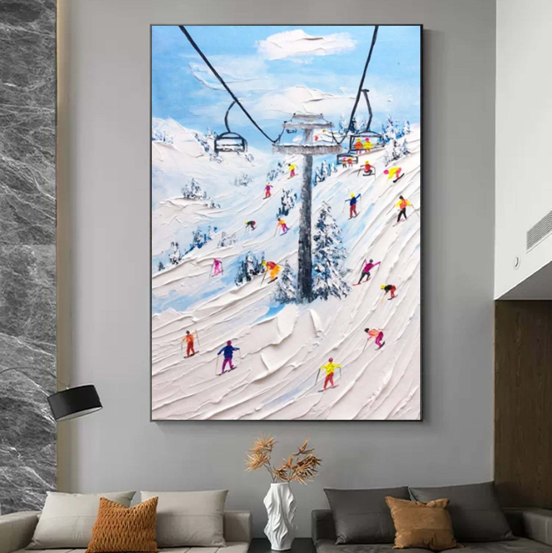 Plâtre Paysage Art #MS098