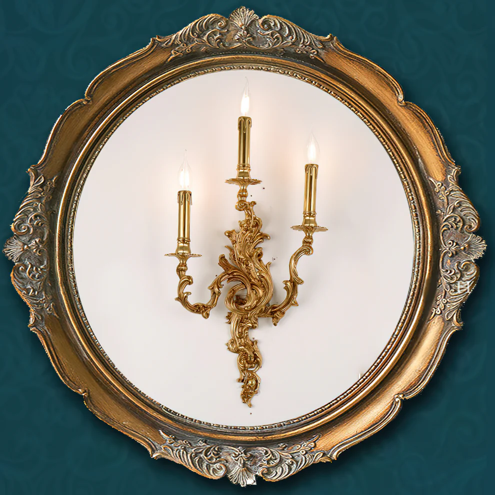 Alessio Vintage Palace Candle Wall Light Living Room Bedroom Bathroom