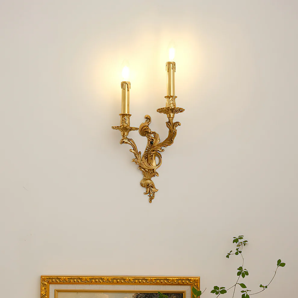 Alessio Vintage Palace Candle Wall Light Living Room Bedroom Bathroom