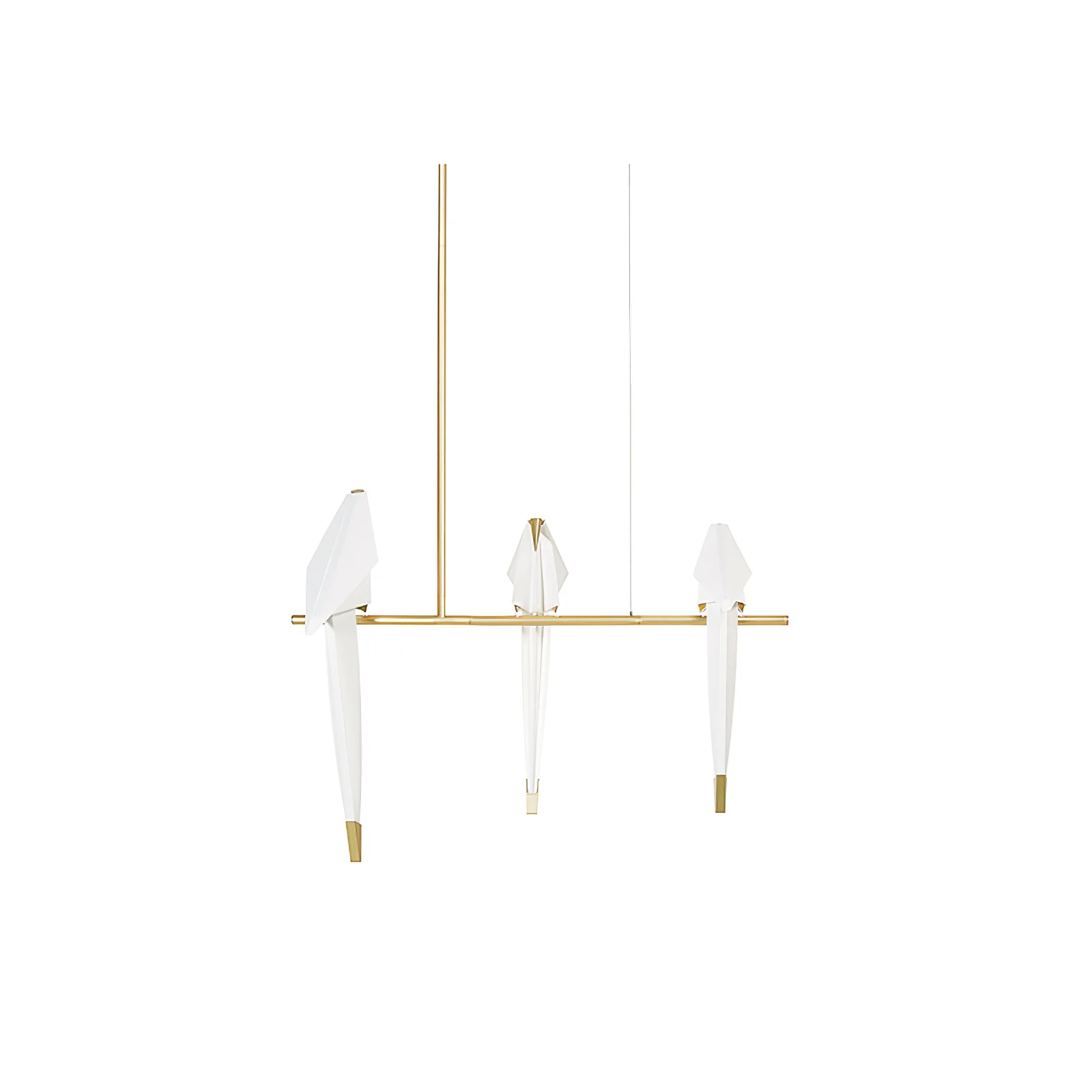 Orr Natural Acrylic Metal Gold Pendant Light Bedroom Living Room