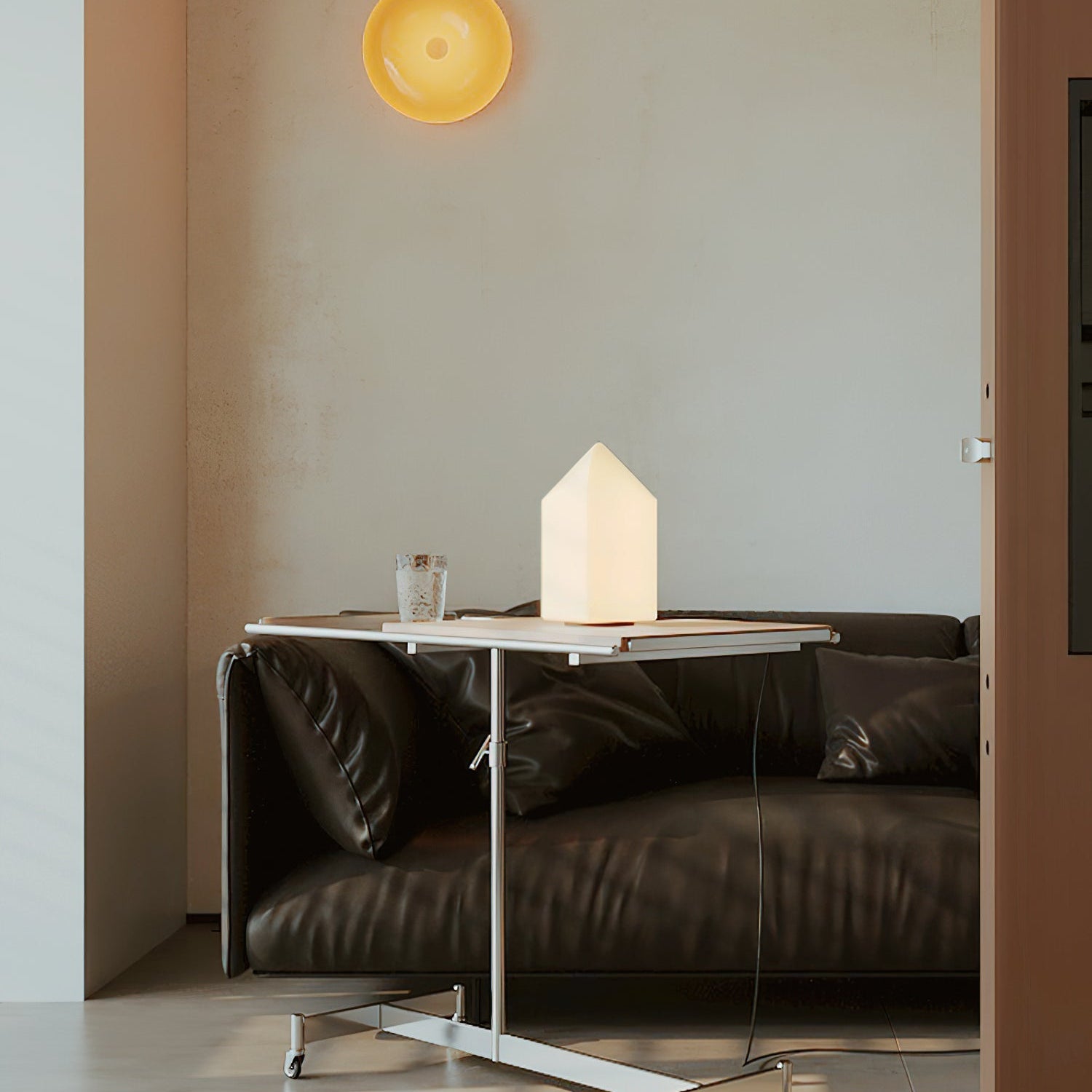 Axis White Geometric Table Lamp