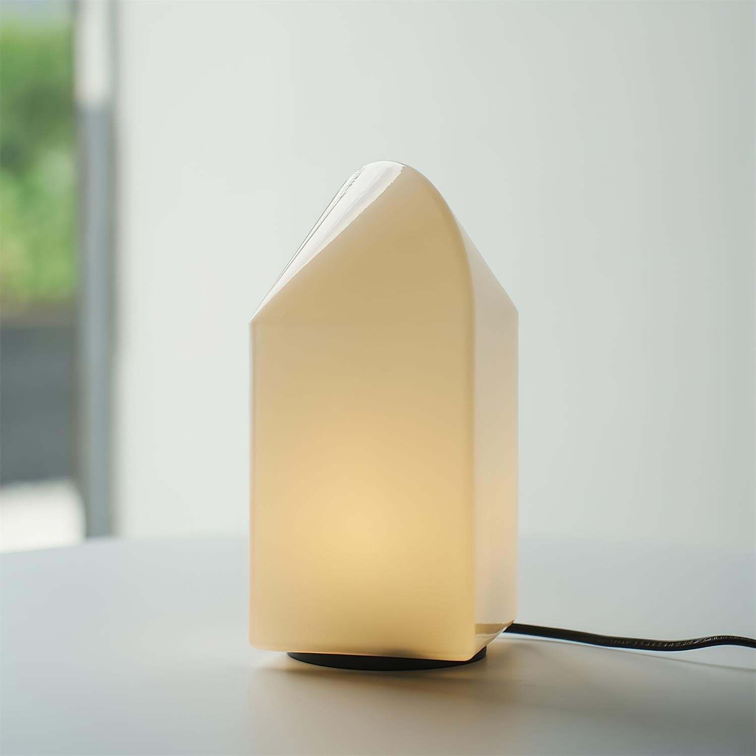 Blanc Géométrique Lampe de Table | Las Sola