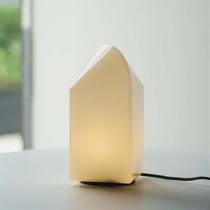 Axis White Geometric Table Lamp