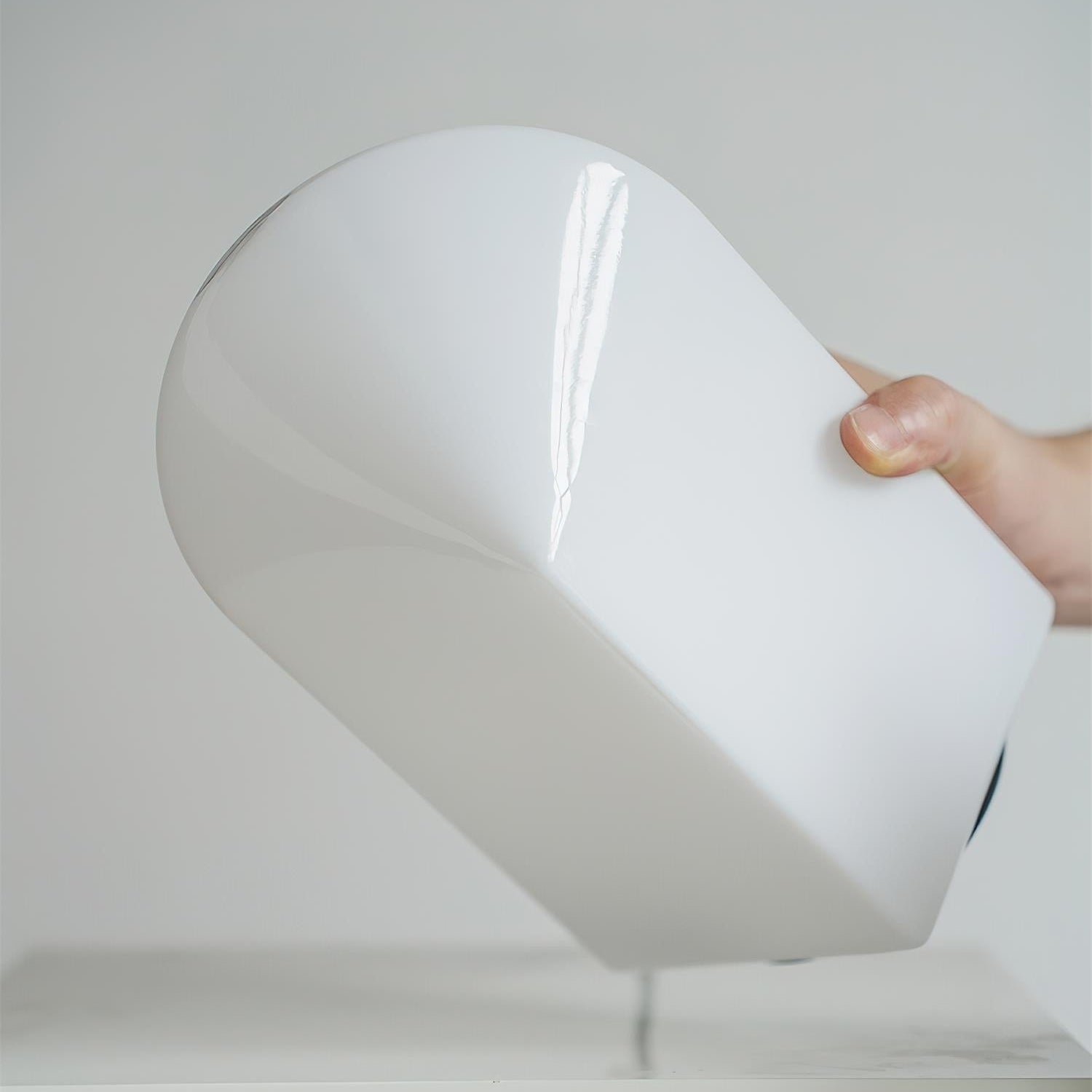 Axis White Geometric Table Lamp