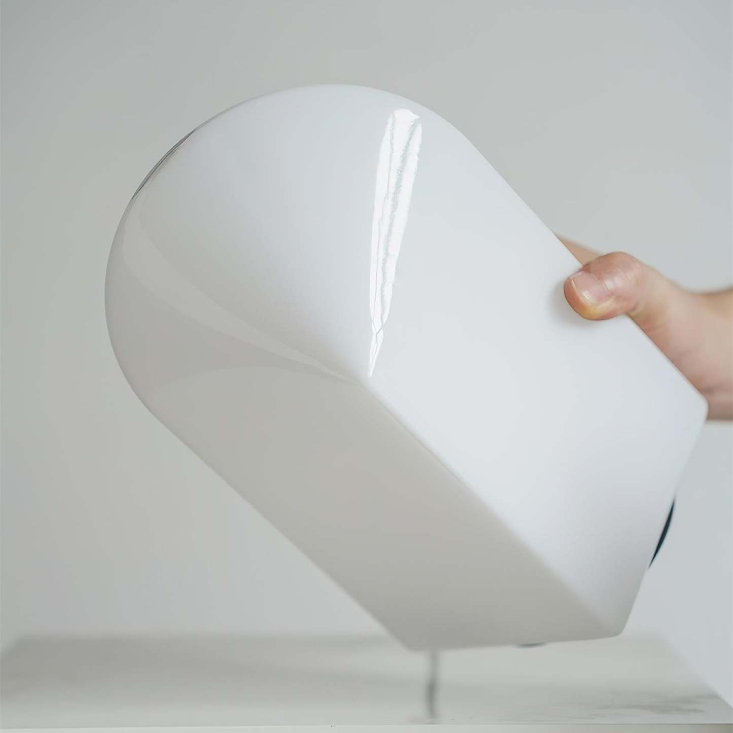 Axis White Geometric Table Lamp