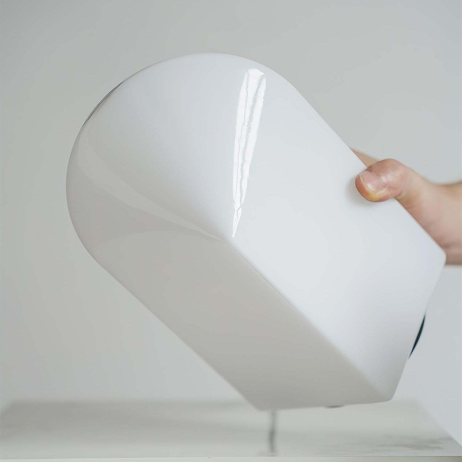 Axis White Geometric Table Lamp