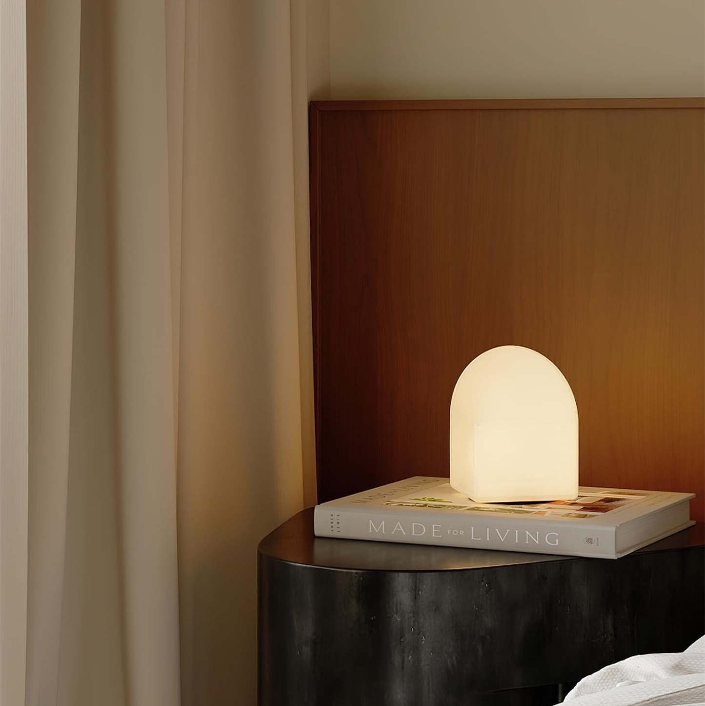 Axis White Geometric Table Lamp