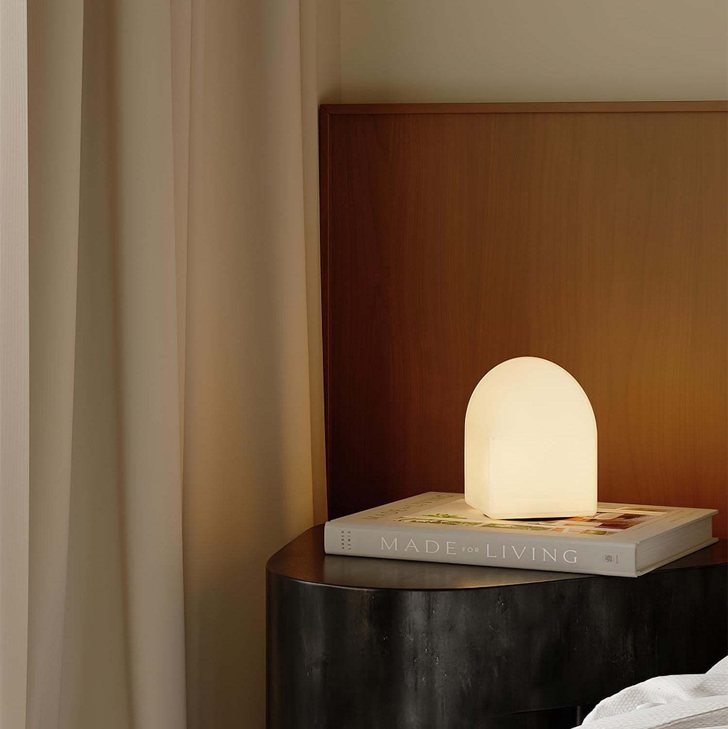 Axis White Geometric Table Lamp