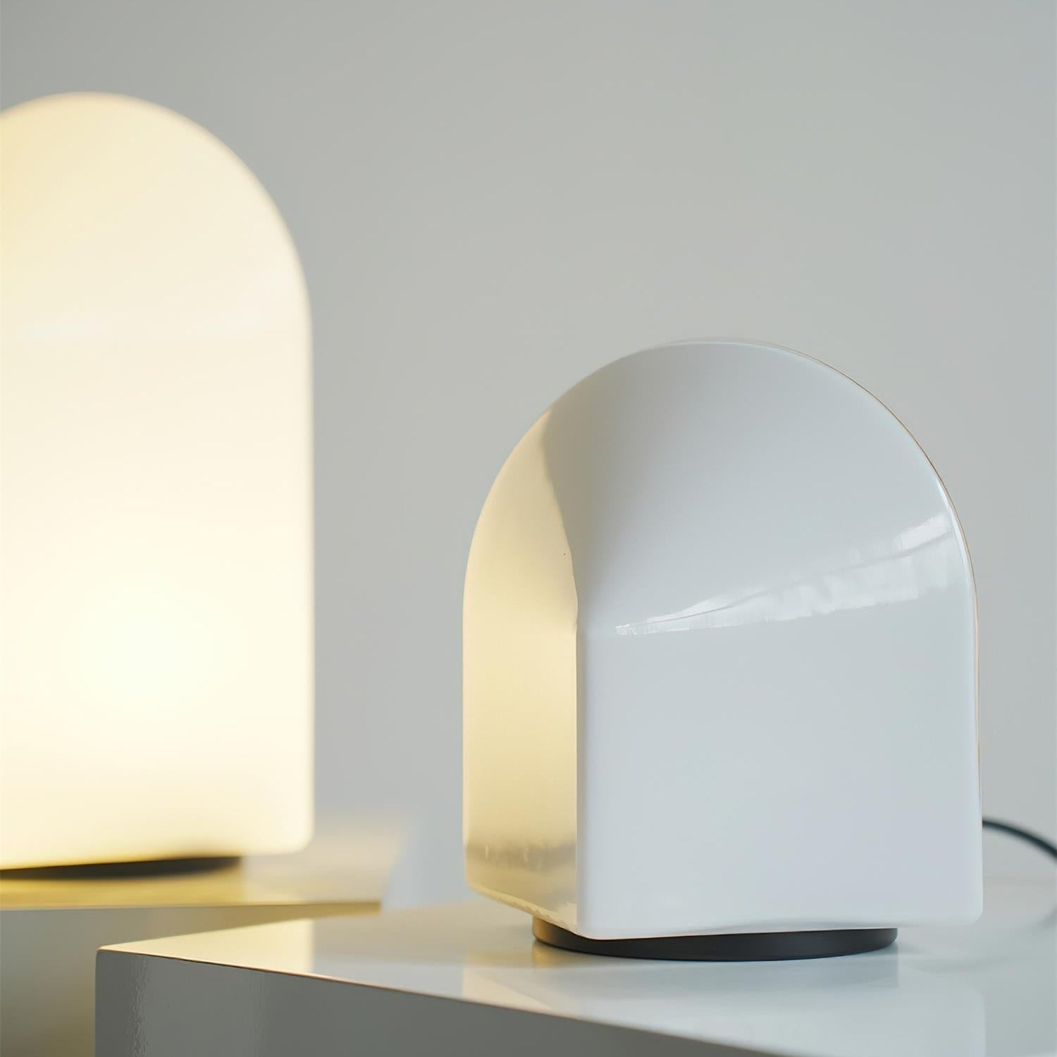 Axis White Geometric Table Lamp