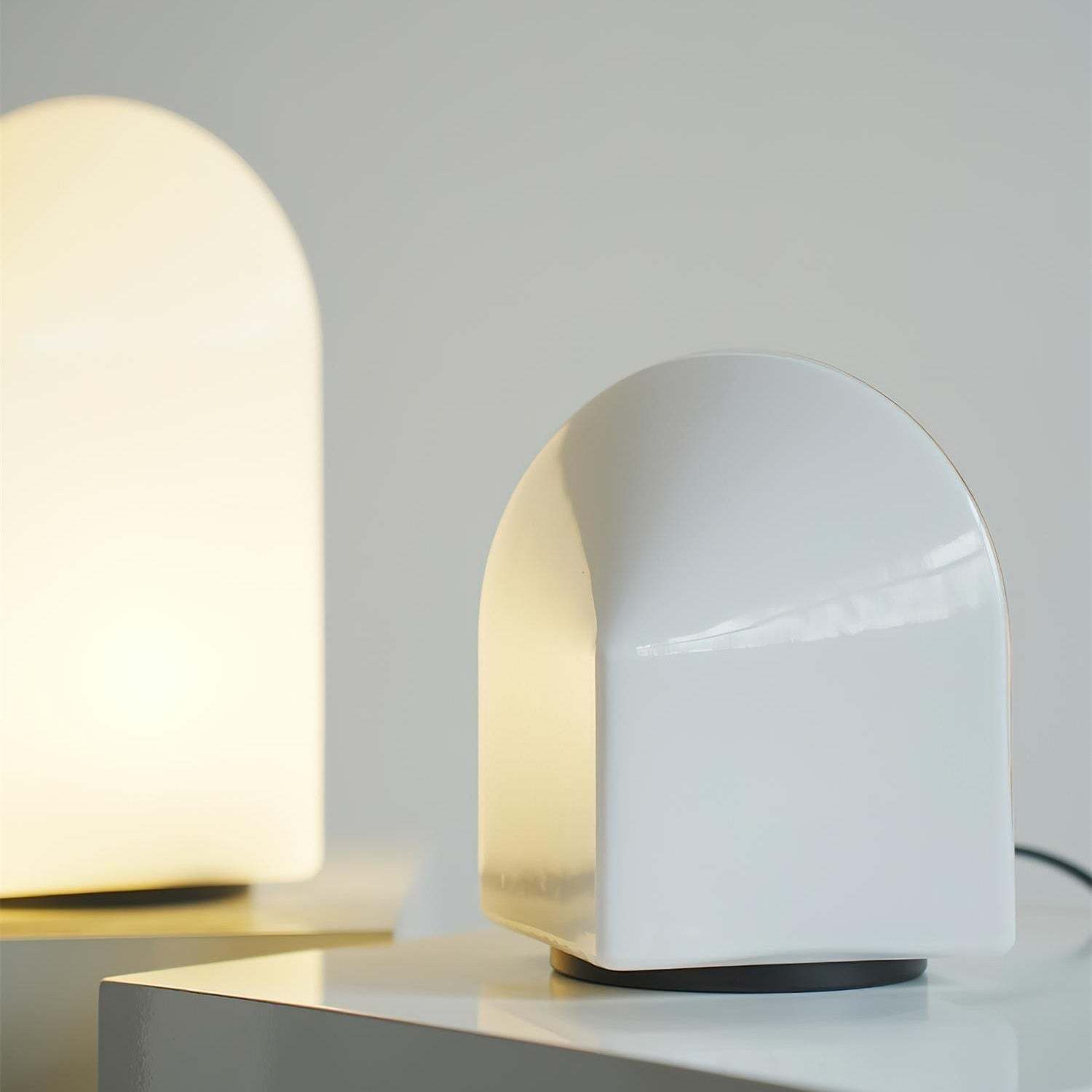 Axis White Geometric Table Lamp