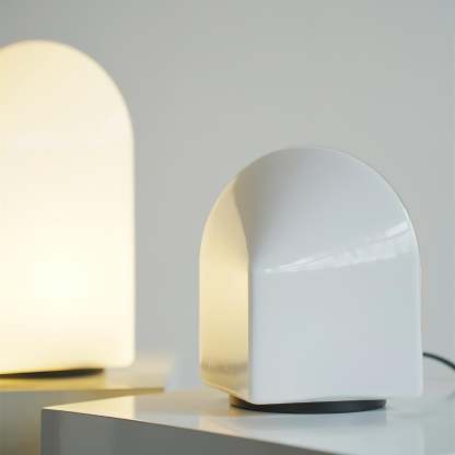 Axis White Geometric Table Lamp