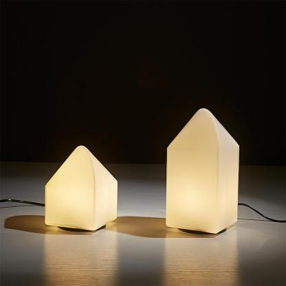 Axis White Geometric Table Lamp