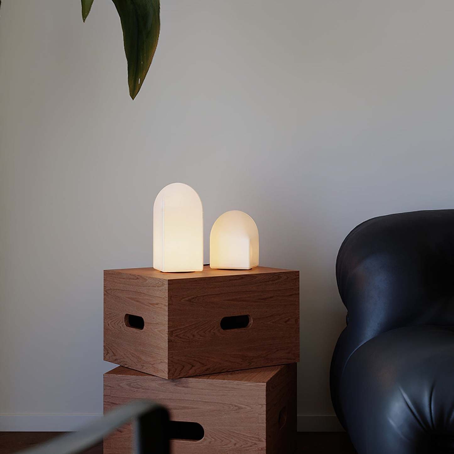 Axis White Geometric Table Lamp