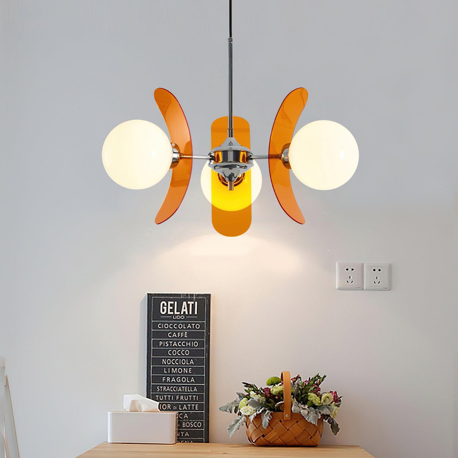 Halo Globe Sputnik Chandelier